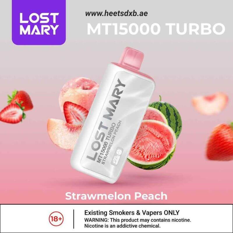 LOST MARY MT15000 TURBO 5% Disposable Vape Strawmelon Peach