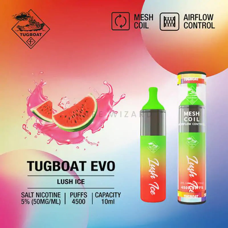 Tugboat Evo 4500 Puffs – Disposable Vape in Dubai