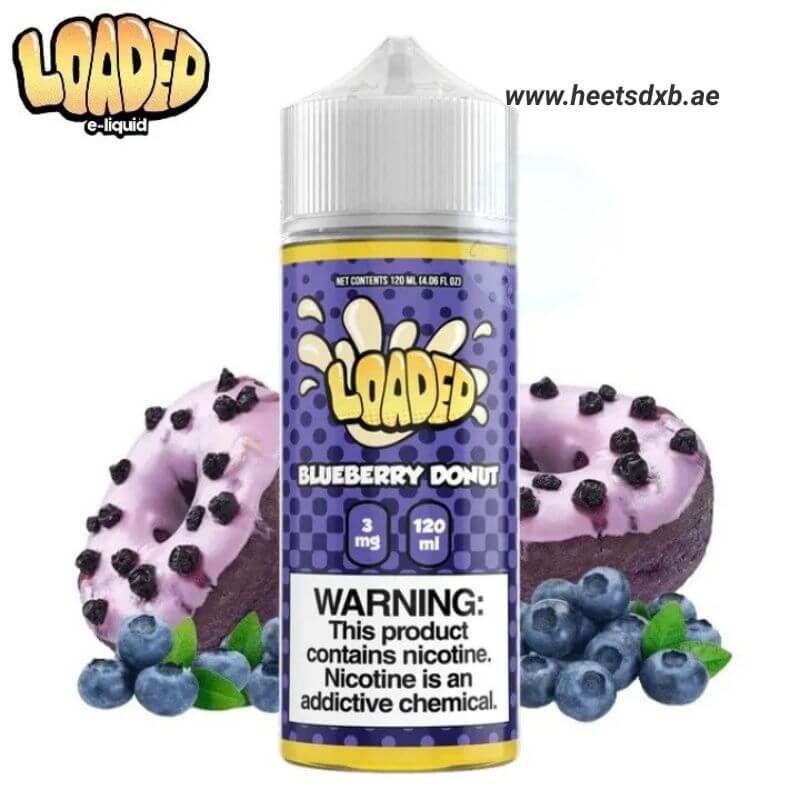 Loaded E-liquid 120ml 3mg Nicotine in Dubai Blueberry Donut
