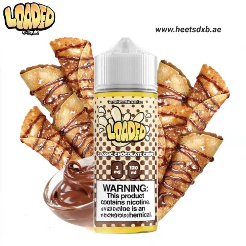 Loaded E-liquid 120ml 3mg Nicotine in Dubai Classic Chocolate Crepe
