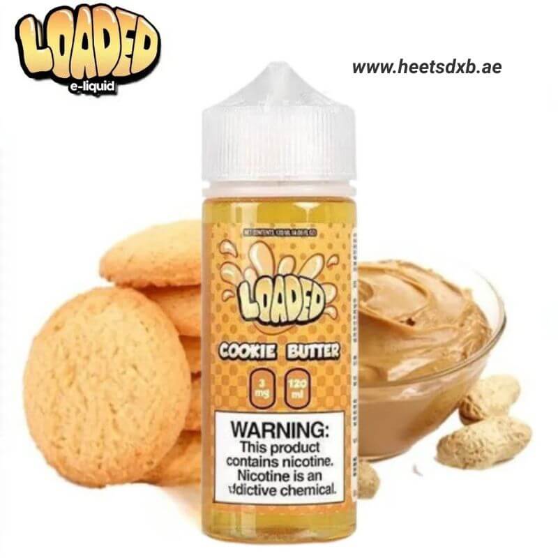 Loaded E-liquid 120ml 3mg Nicotine in Dubai Cookie Butter
