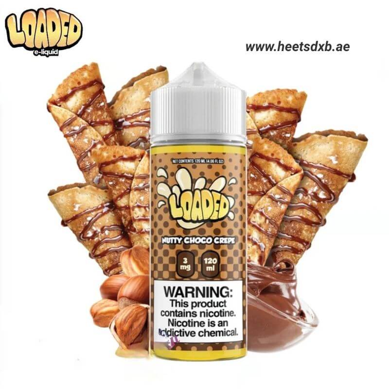 Loaded E-liquid 120ml 3mg Nicotine in Dubai Nutty Choco Crepe
