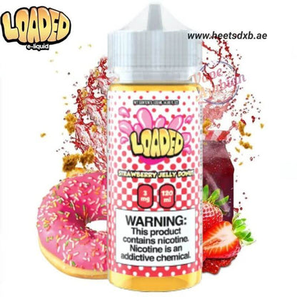 Loaded E-liquid 120ml 3mg Nicotine in Dubai Strawberry Jelly Donut