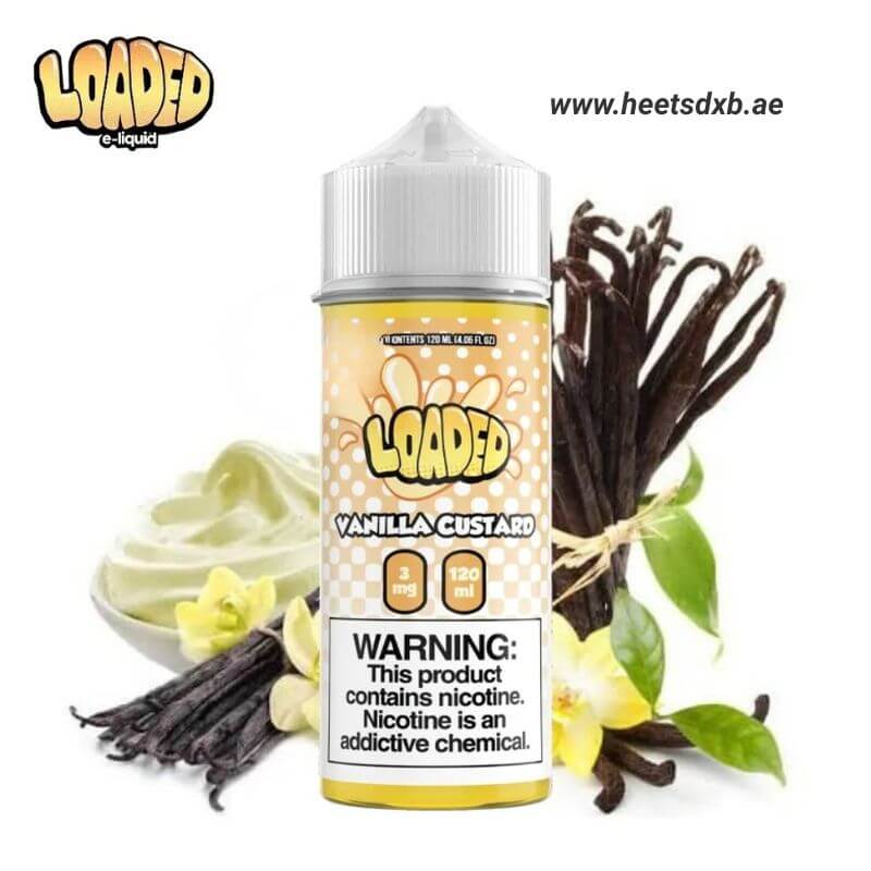 Loaded E-liquid 120ml 3mg Nicotine in Dubai Vanilla Custard
