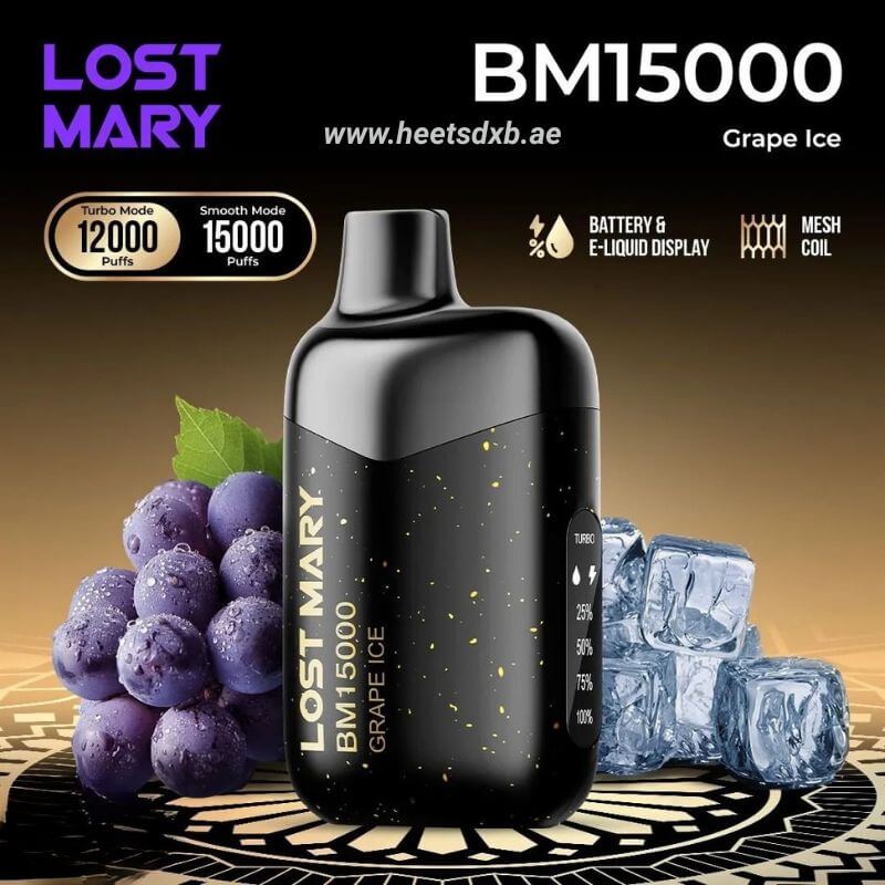Lost Mary BM15000 Puffs 50mg Nicotine Grape Ice