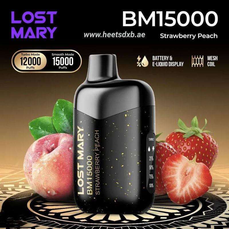 Lost Mary BM15000 Puffs 50mg Nicotine Strawberry Peach