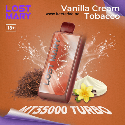 Lost Mary turbo MT 35000 Puffs 20MG nicotine Vanilla Cream Tobacco