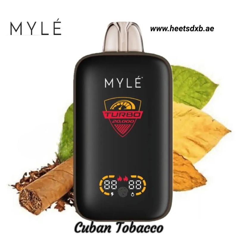 MYLE Turbo 20000 Puffs 50MG Disposable Vape in Dubai Cuban Tobacco