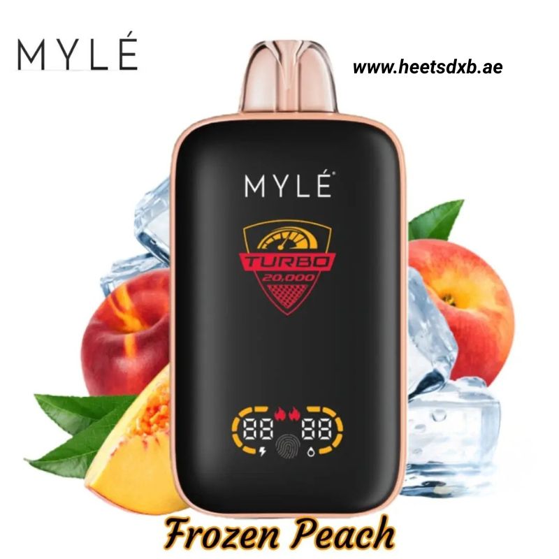 MYLE Turbo 20000 Puffs 50MG Disposable Vape in Dubai Frozen Peach