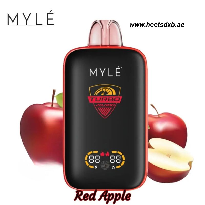 MYLE Turbo 20000 Puffs 50MG Disposable Vape in Dubai RED APPLE