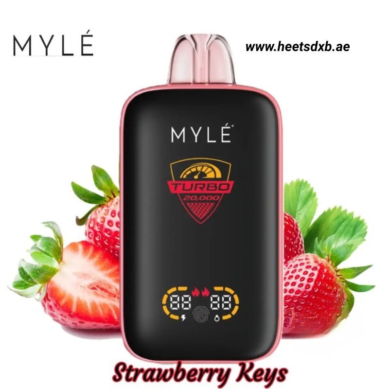 MYLE Turbo 20000 Puffs 50MG Disposable Vape in Dubai Strawberry Keys