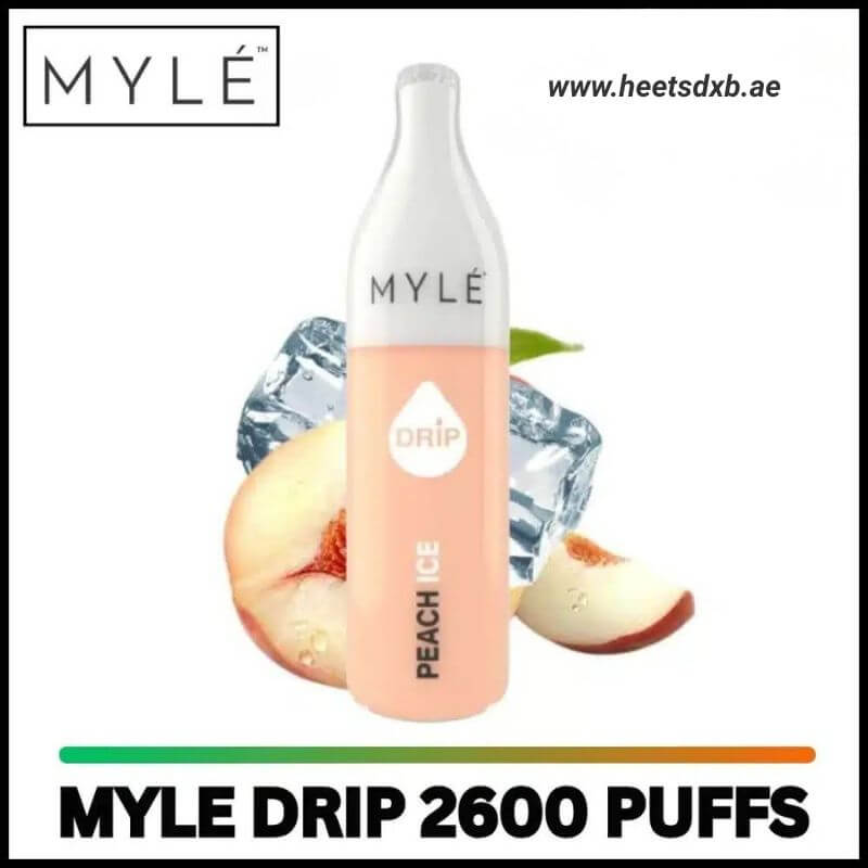 Myle Drip 2600 Puffs 2% Disposable Vape in Dubai Peach Ice