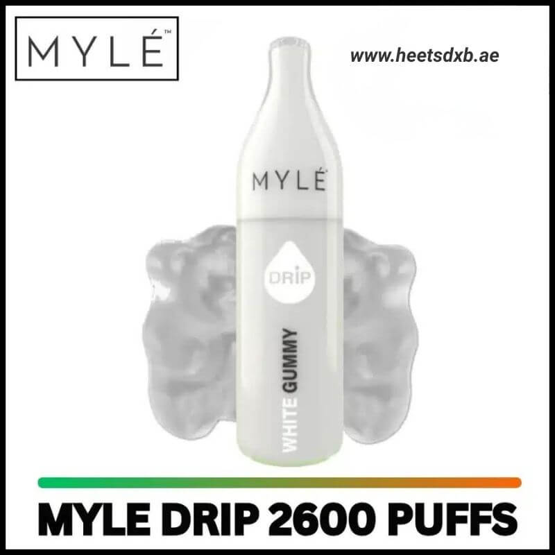 Myle Drip 2600 Puffs 2% Disposable Vape in Dubai White Gummy