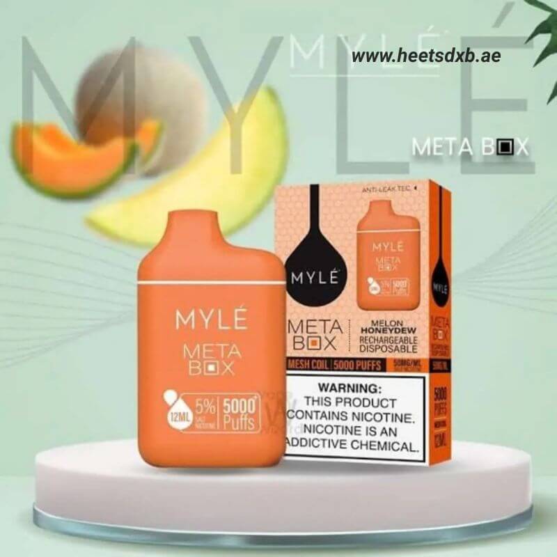 Myle Meta Box 2% & 5% nicotine 5000 Puffs Melon Honeydew
