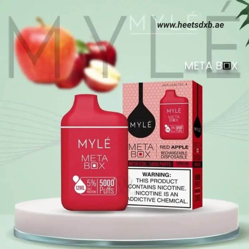 Myle Meta Box 2% & 5% nicotine 5000 Puffs Red Apple
