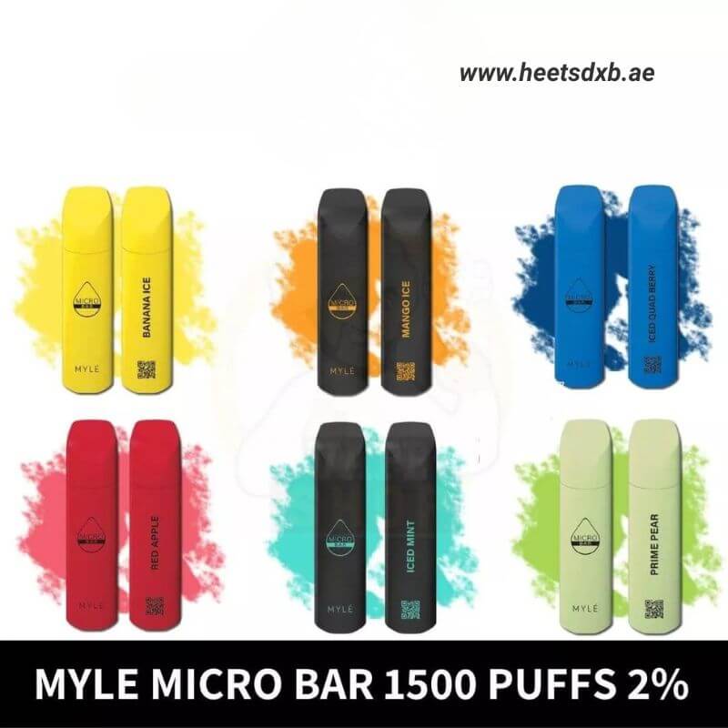 Myle Micro Bar 1500 puffs 2% (20mg) Disposable in Dubai 
