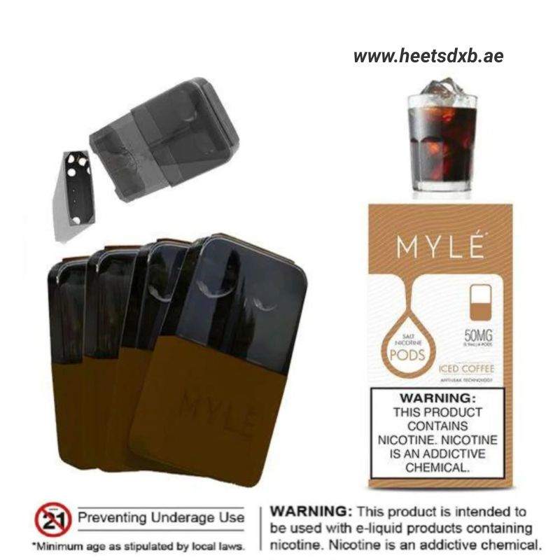 Myle V4 Pod Disposable Vape 50mg in Dubai ICED Coffee