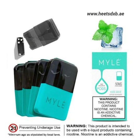 Myle V4 Pod Disposable Vape 50mg in Dubai Iced Mint 