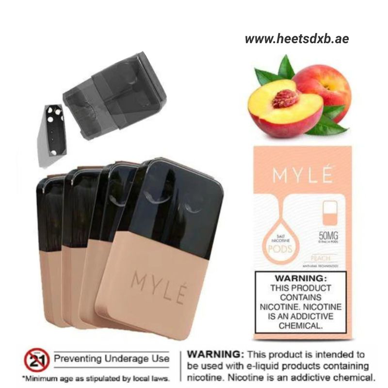 Myle V4 Pod Disposable Vape 50mg in Dubai Peach