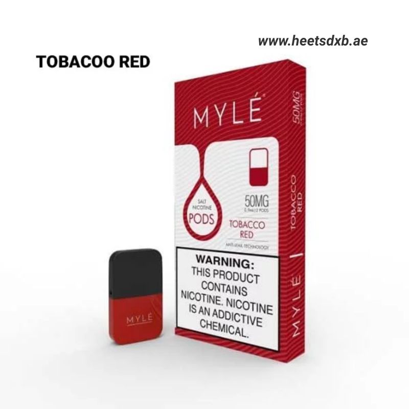 Myle V4 Pod Disposable Vape 50mg in Dubai Tobacoo Red