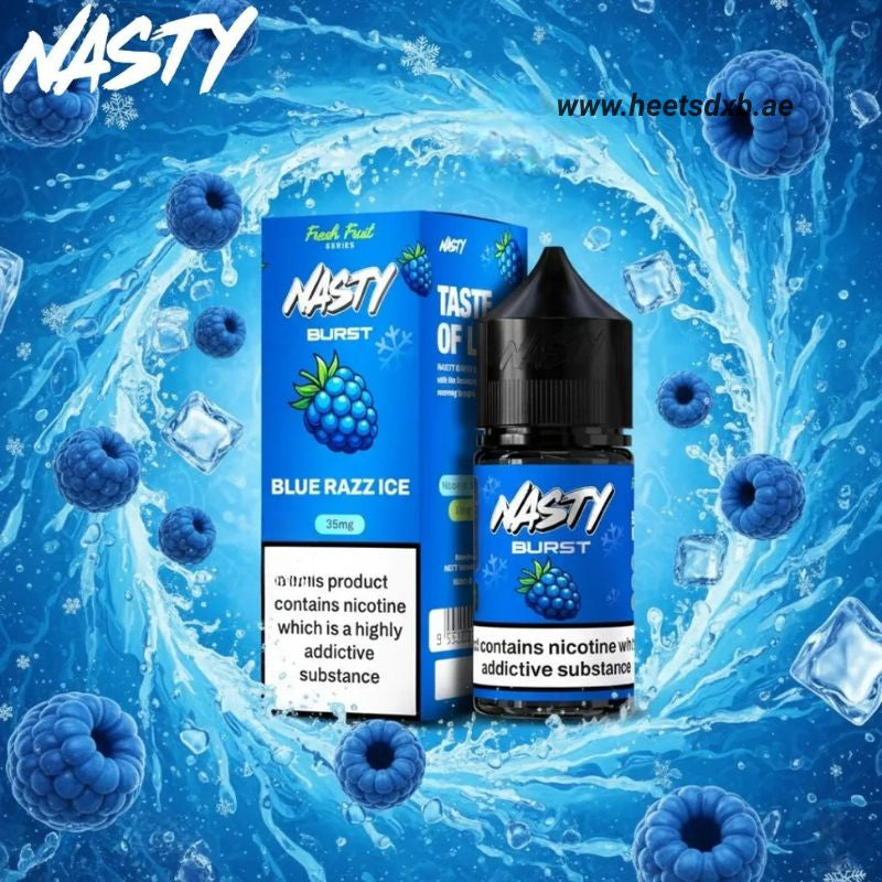 Nasty Burst Salt E-liquid in Dubai Blue Razz Ice
