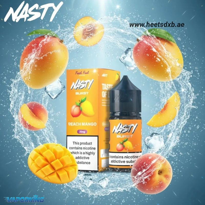 Nasty Burst Salt E-liquid in Dubai Peach Mango
