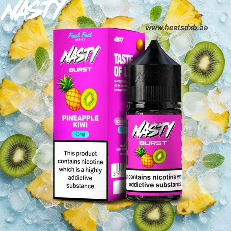 Nasty Burst Salt E-liquid in Dubai Pineapple Kiwi
