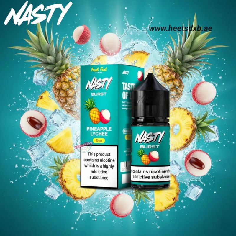 Nasty Burst Salt E-liquid in Dubai Pineapple Lychee
