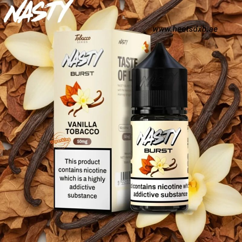 Nasty Burst Salt E-liquid in Dubai Vanilla Tobacco
