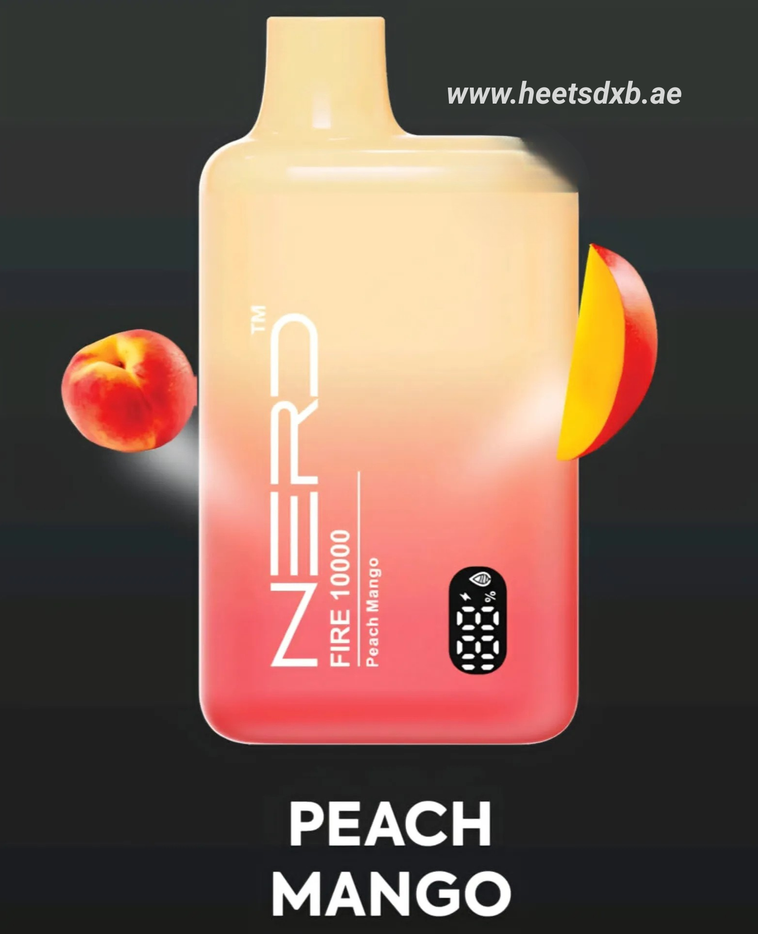 Nerd Fire 10000 Puffs 20mg Disposable Vape In Dubai Peach Mango