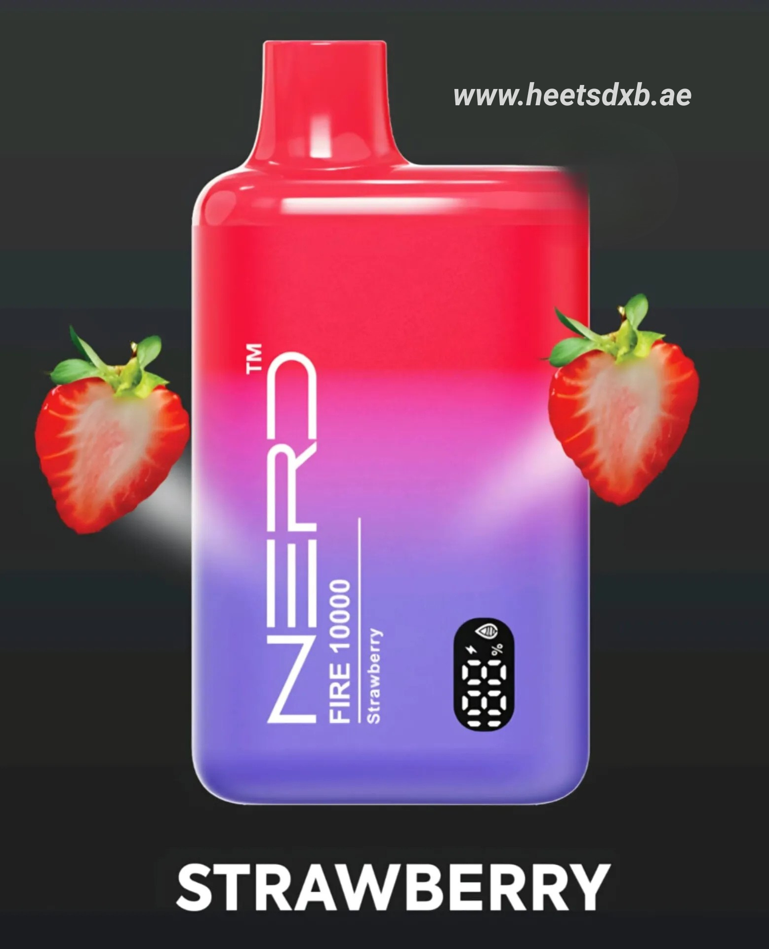 Nerd Fire 10000 Puffs 20mg Disposable Vape In Dubai Strawberry