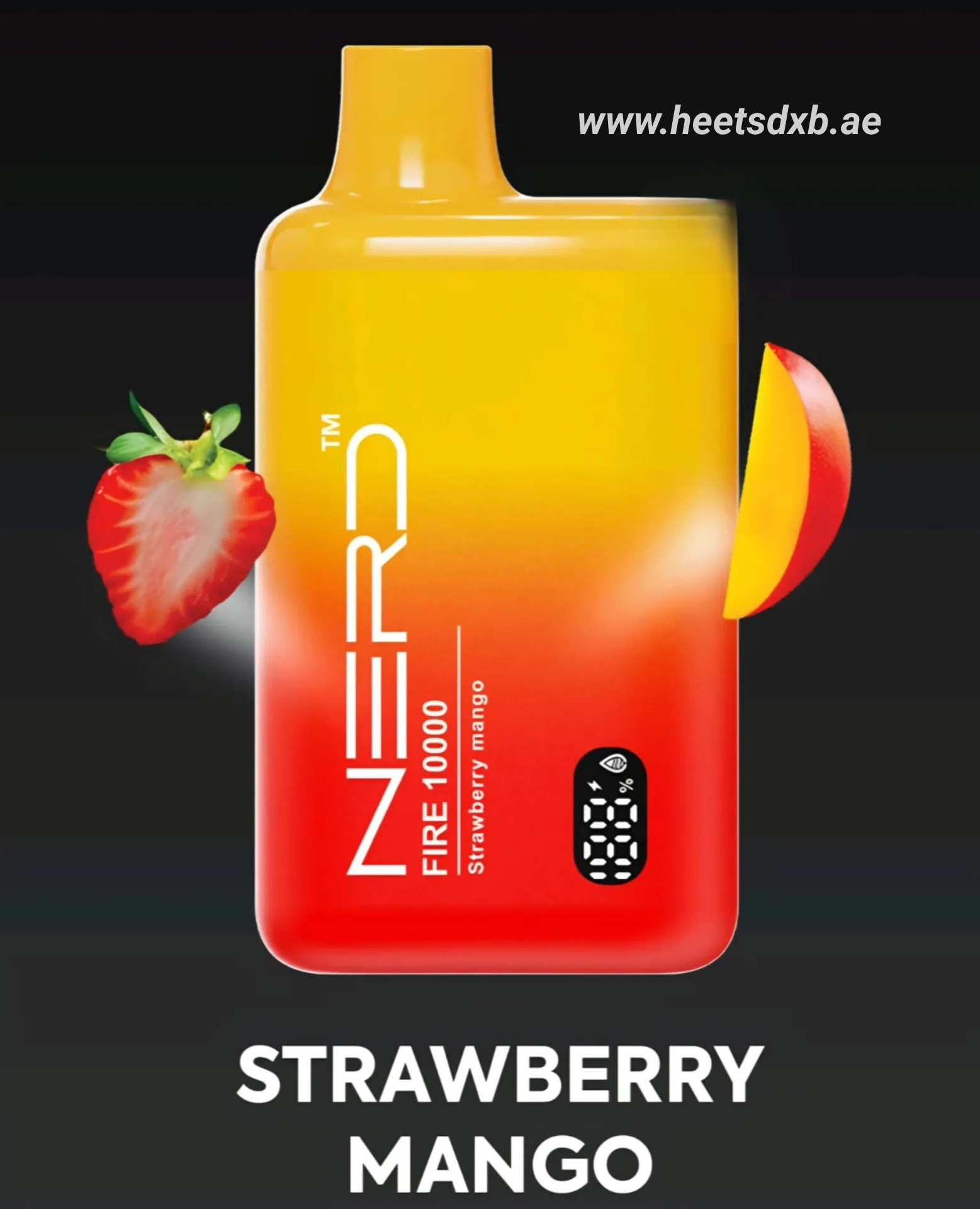 Nerd Fire 10000 Puffs 20mg Disposable Vape In Dubai Strawberry Mango