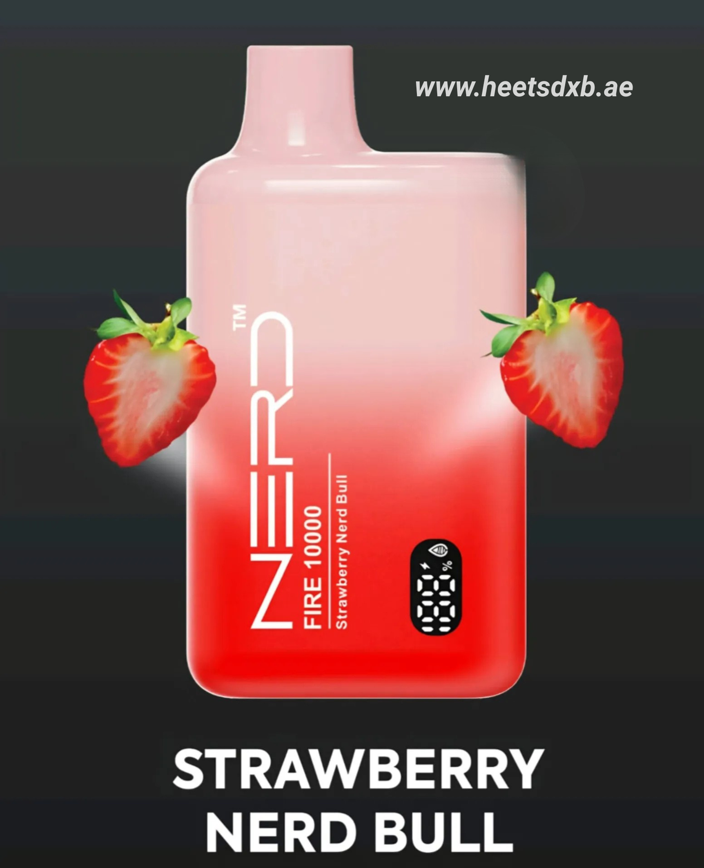 Nerd Fire 10000 Puffs 20mg Disposable Vape In Dubai Strawberry Nerd Bull