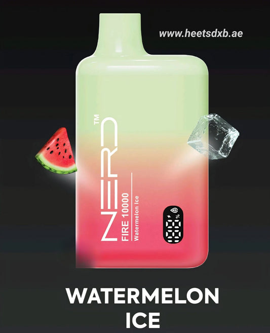 Nerd Fire 10000 Puffs 20mg Disposable Vape In Dubai Watermelon Ice