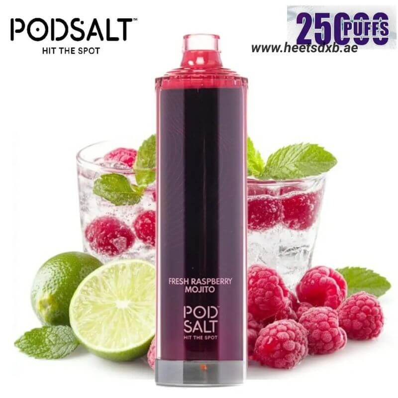 POD SALT Onyx Cloud 25000 Puffs 5MG Nicotine in Dubai Fresh Raspberry Mojito
