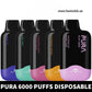 PURA 6000 Puffs 20MG Disposable Vape in Dubai 