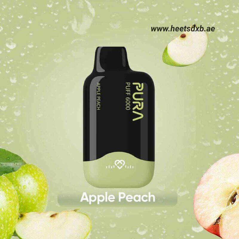 PURA 6000 Puffs 20MG Disposable Vape in Dubai Apple Peach