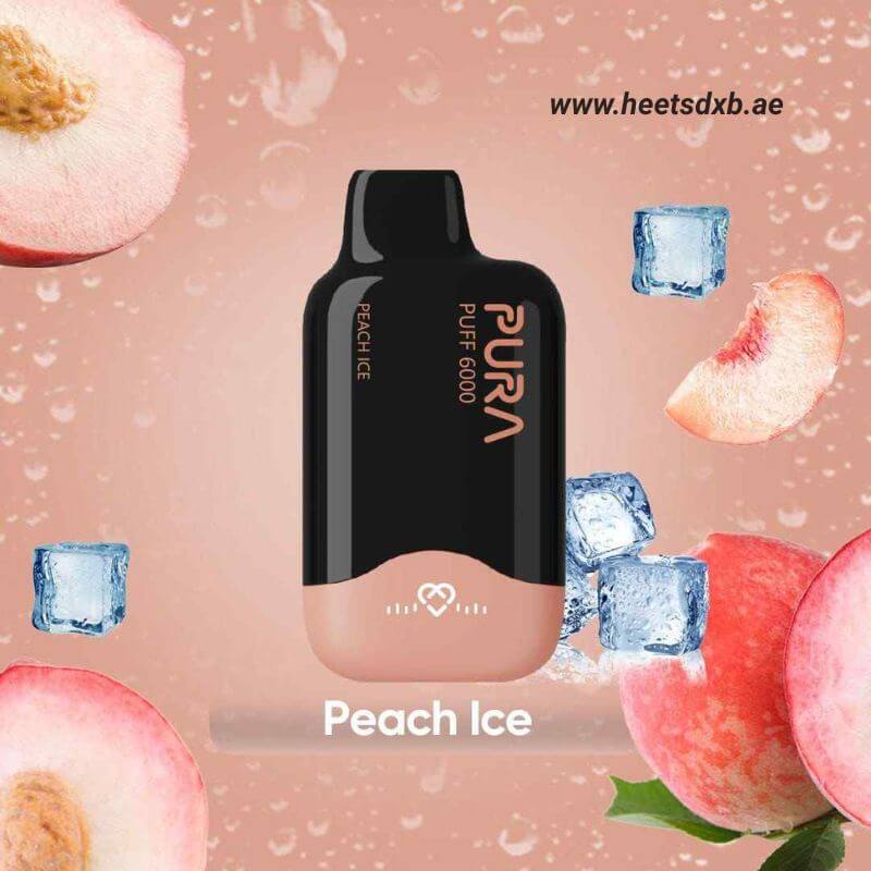 PURA 6000 Puffs 20MG Disposable Vape in Dubai Peach Ice