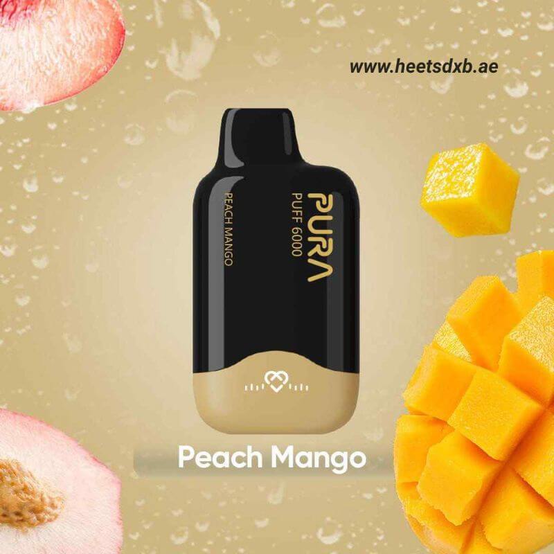 PURA 6000 Puffs 20MG Disposable Vape in Dubai Peach Mango