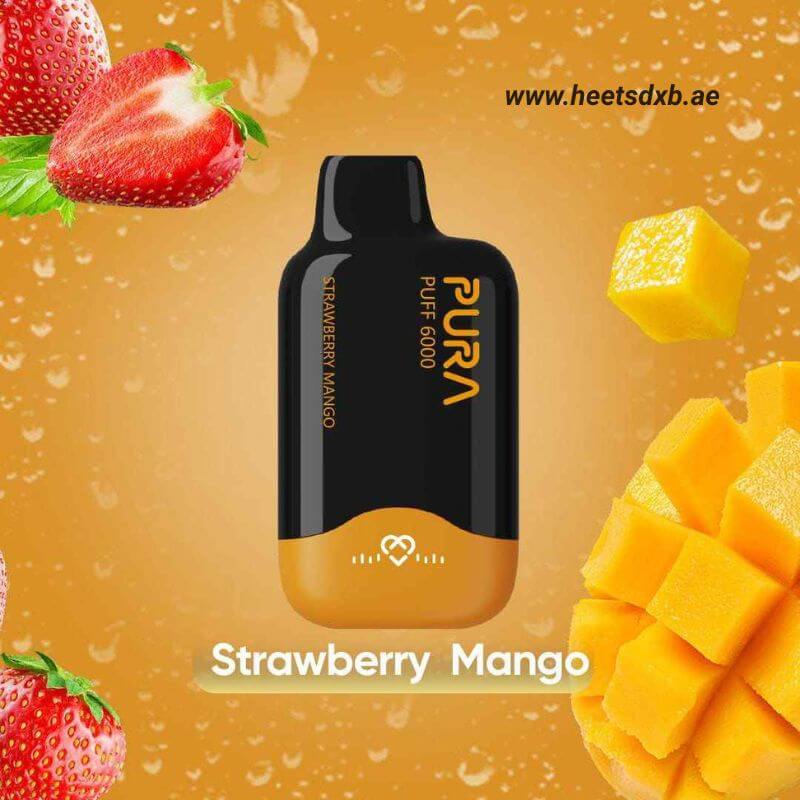 PURA 6000 Puffs 20MG Disposable Vape in Dubai Strawberry Mango