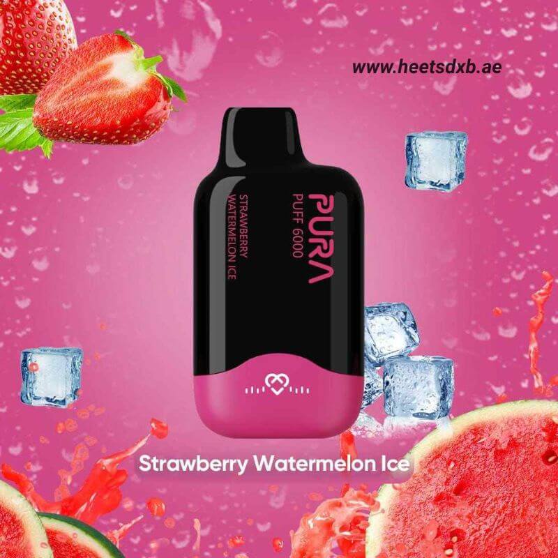 PURA 6000 Puffs 20MG Disposable Vape in Dubai Strawberry Watermelon Ice