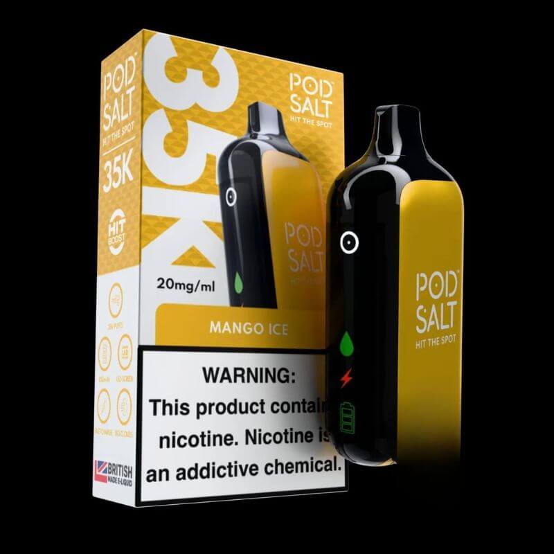 Pod Salt 35000 puffs 20MG Nicotine Disposable Vape In Dubai Mango Ice