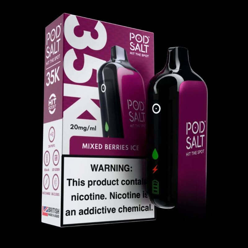 Pod Salt 35000 puffs 20MG Nicotine Disposable Vape In Dubai Mixed Berries Ice