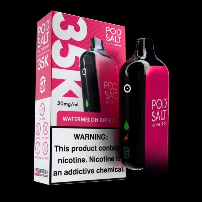 Pod Salt 35000 puffs 20MG Nicotine Disposable Vape In Dubai Watermelon Breeze