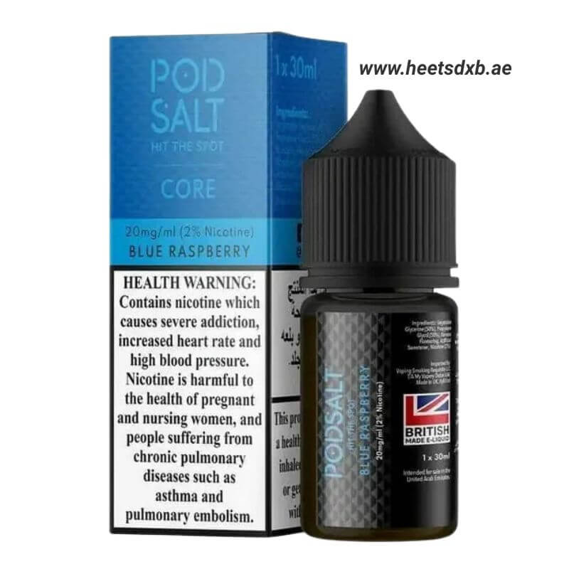 Pod Salt Core Salt Nicotine 20MG 30ML E-Juice in Dubai Blue Raspberry