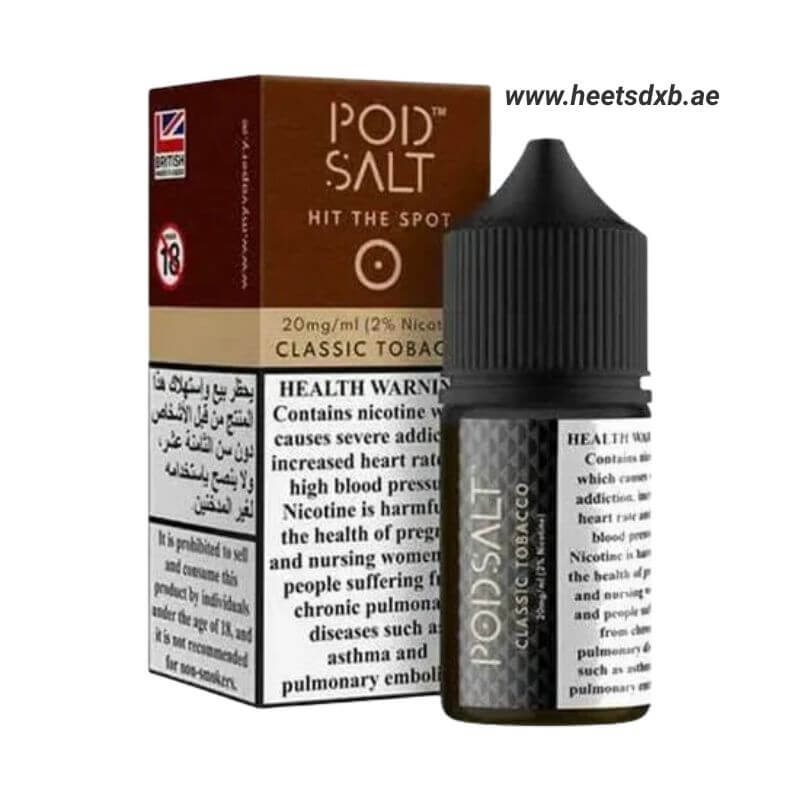 Pod Salt Core Salt Nicotine 20MG 30ML E-Juice in Dubai Classic Tobacco