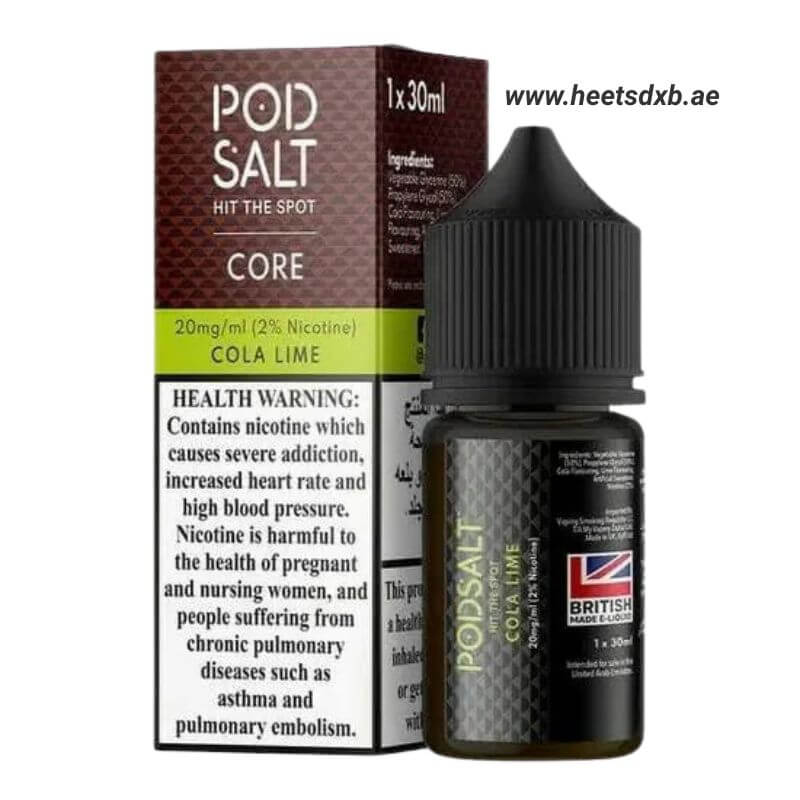 Pod Salt Core Salt Nicotine 20MG 30ML E-Juice in Dubai Cola Lime