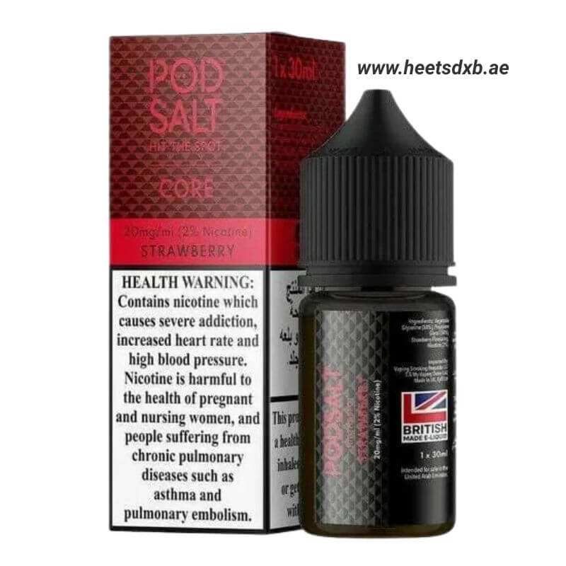 Pod Salt Core Salt Nicotine 20MG 30ML E-Juice in Dubai Strawberry