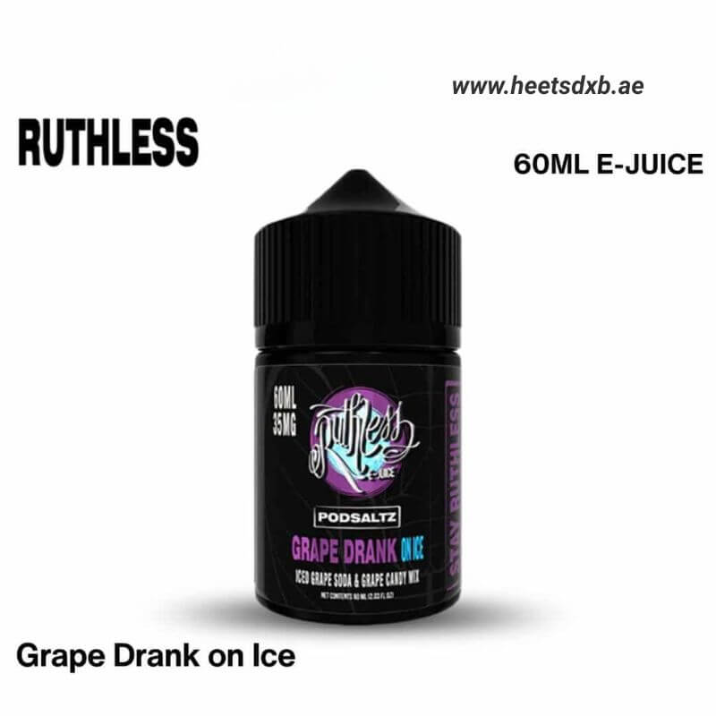RUTHLESS 60ML E-JUICE Vape Juice in Dubai Grape Drank Ice 
