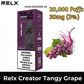 Relx Creator Extra Pods 1pcs Pack Tangy Grape 20000 Puffs